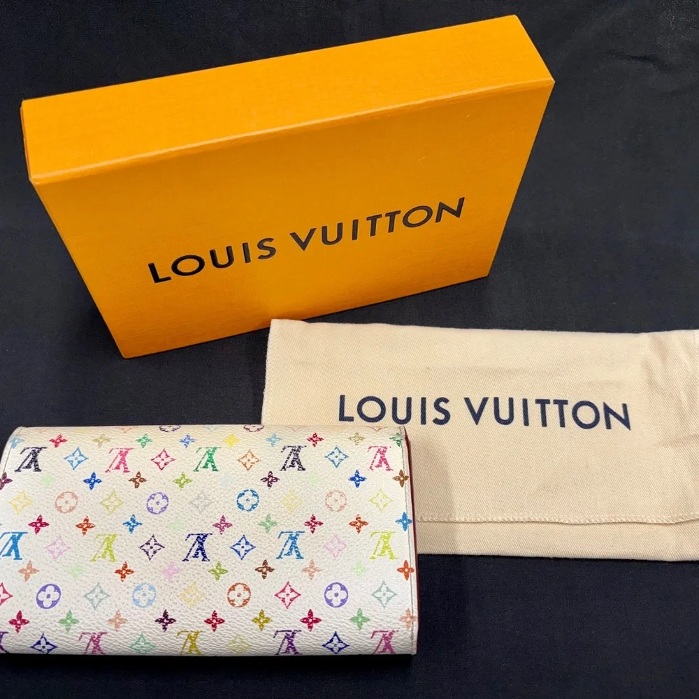 Louis Vuitton Murakami Sarah Wallet Multicolor Monogram Canvas - Picture 12 of 13